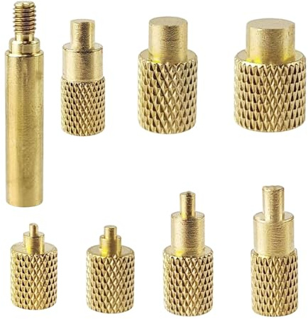 8 Pièces Insert Fileté, Pointe Fer a Souder pour Inserts Filetés M2 M2.5 M3 M4 M5 M6 M8, Accessoires Durables et Précis pour Outils, Pour Composants d'Impression 3D et Pièces en Plastique