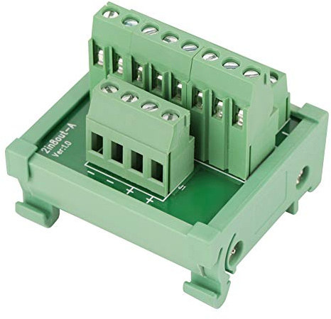 Modulo distribuzione 2 in 8 out, DIN Rail 35 mm, PCB FR - 4, morsetti vite 25 A – Ottimizza il cablaggio elettrico, montaggio rapido e affidabile per quadri industriali