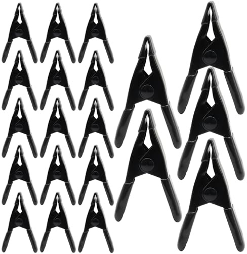 Cjueiom 20 morsetti a molla in metallo resistente da 5 cm, clip con presa forte con uso versatile per la lavorazione del legno, progetti fai da te, miglioramento della casa, campeggio e sigillatura di