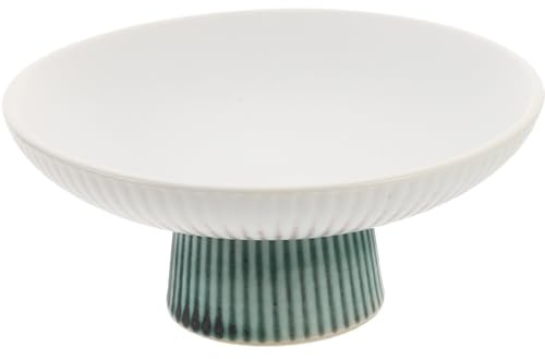 LIGIGWASH Frutero Vintage de Porcelana, Bandeja para Frutas y Bocadillos Pedestal, Adecuado para Cocina, Banquetes y Decoración de Mesa