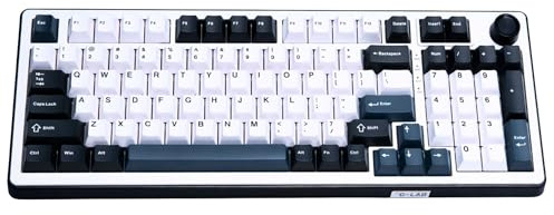 The G-Lab Keyz Elite 400 HE BW - Clavier Gamer Magnétique HE RGB QWERTY US | Clavier filaire 96%, Switch Hall effect, 100% Custom, Point d'activation réglable 0,01 mm à 3,4 mm