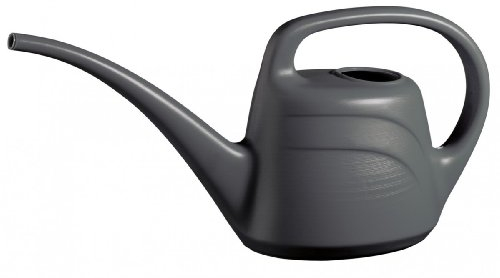 geli Thermo Plastic Blumengießkanne Eden 2 Liter aus Kunststoff, Farbe:anthrazit