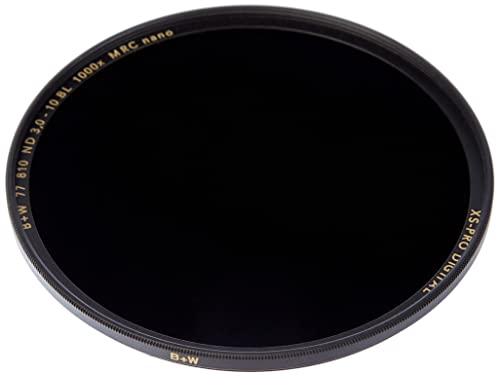 B+W 1089251 Graufilter ND1000 77mm, MRC nano, XS-Pro, 16x vergütet, slim, Premium matt-schwarz