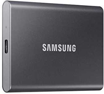 Samsung SSD T7 Portable External Solid State Drive 1TB, Up to 1050MB/s, USB 3.2 Gen 2, Reliable Storage for Gaming, Students, Professionals, MU-PC1T0T/AM, Gray