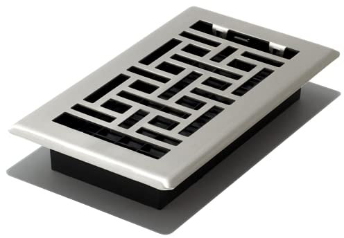 Decor Grates Orientalisches Bodengitter AJH408-NKL, 10,2 x 20,3 cm, gebürstetes Nickel
