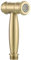 Tecmolog 2 Functions Handheld Bidet Sprayer Head Stainless Steel Bathroom Portable Toilet Shattaf Faucet for Personal Hygiene Brushed Gold, WS035J