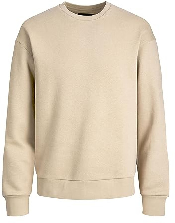 Jack & Jones Herren Jjestar Basic Crew Neck Sweatshirt, Crockery, M EU