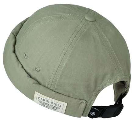 CLAPE Bonnet Docker Homme Femme Casquette sans Visière Chapeau Marin | Coton,Réglable,Léger,Pliable,Avec Revers,Uni,Bonnet Court,Style Streetwear,Vintage Miki Breton pour Urbain,Voyage