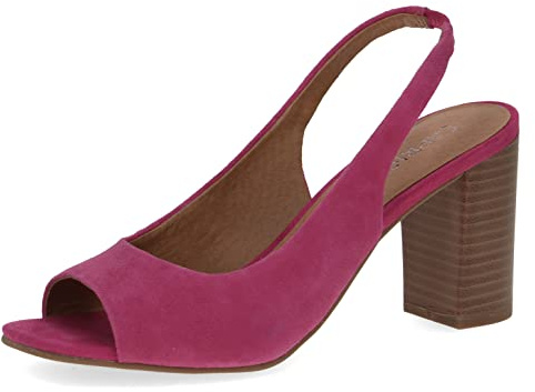 CAPRICE 9-9-28304-20, sandalo tacco Donna, Rosa (Fucsia Suede), 40 EU