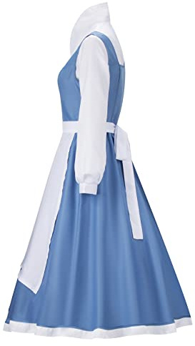 LIKUNGOU Princesa Vestir para Mujer Disfraz Traje de Sirvienta con Lazo Halloween Cosplay Traje Accesorios