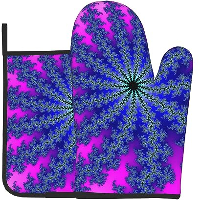 Ofenhandschuhe und Topflappen-Sets mit Foto in Batikfärbung – hitzebeständiges und stilvolles Backzubehör für Hobbyköche und professionelle Köche Grill-Ofenhandschuhe, langlebige Ofenhandschuhe