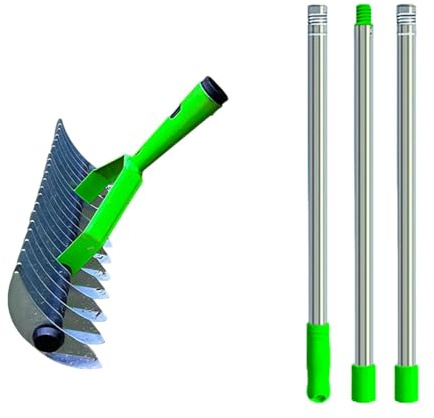 Rastrello da giardino – Rastrello da giardino durevole, rastrello multiuso da giardino | Rastrello ergonomico per scarificatore da , rastrello telescopico da giardino per cortili, giardini