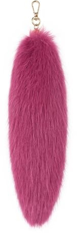 Fuchsschwanz Anhänger Keychain Fox tail Schlüsselring, Weich Flaumig 31CM Fell Schwanz Tasche Zusätze Auto Schlüsselketten Anhänger Handtasche Dekoration