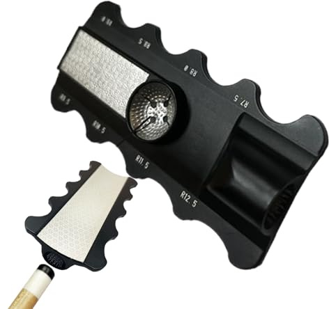 Modellatore Per Punta Di Stecca Da Biliardo - Strumento Multifunzionale In Acciaio Inox Per Misurare E Riparare Punte Di Stecche Da Biliardo,Utensile Multifunzionale Per Misurare Riparare Sagomare Luc