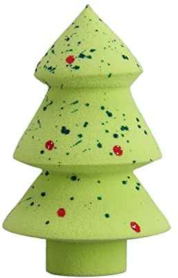 Grüne Weihnachtsbaum -Pailletten -Make -up -Pulver -Puff für kosmetische Dating atmungsablöschbar