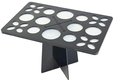 Gogogmee Soporte De Brochas De Maquillaje Plegable Organizador De Cepillos De Secado Al Aire Estante Cosmético Para Secar Brochas Tras El Lavado Fácil De Guardar Y Llevar De Viaje 7.87X5.11X4.72In
