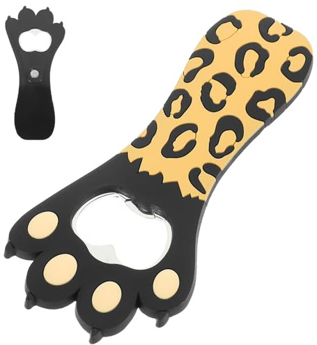 ZUNOXAZ Ouvre-bouteille de Bière en Acier Inoxydable Design Patte de Chat Magnétique, Ergonomique et Portable pour Camping et Voyage