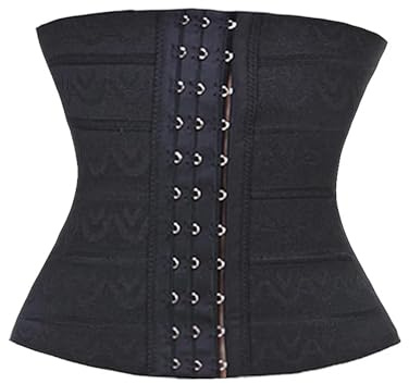 SDIUAKBV Faja Abdominal Mujer 2 Piezas de Faja Moldeadora Cintura for Mujer, Ropa Interior Cuerpo, lencería, cinturón Adelgazante for el Abdomen, Control posparto para los Deportes(Black,XXL)
