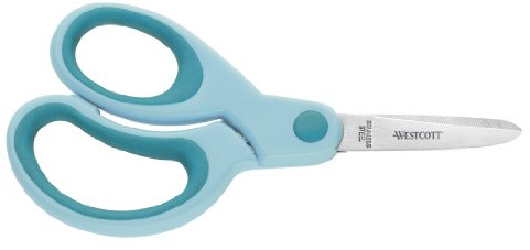 WESTCOTT Bastelschere 13cm spitz türkis Linkshänder für
