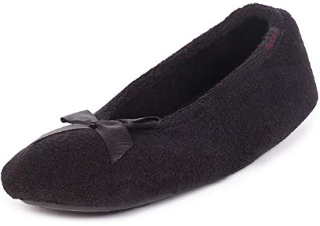 Isotoner Women's Terry Ballerina Slippers