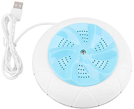 Mini Ultrasonic Turbine Washing Machine Portable Washing Machine Multifunctional Travel Washing Device Washer Machine Cleaner For Clothes Fruit Vegetables(Blue)