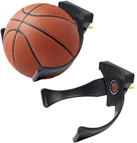 Jolitac 2er Ballhalter Ball Wandhalterung Bälle Aufbewahrung Display Halter | Wandmontage für Fußball Basketball Volleyball Sportball