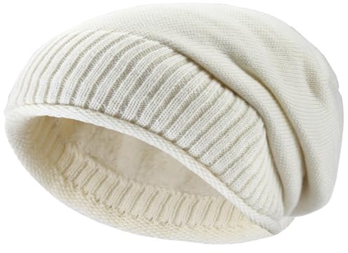 Hatstar Warme gefütterte Feinstrick Damen Beanie Mütze | Herren Wintermütze | mit sehr weichem Fleece Innenfutter | Unisex weich & warm