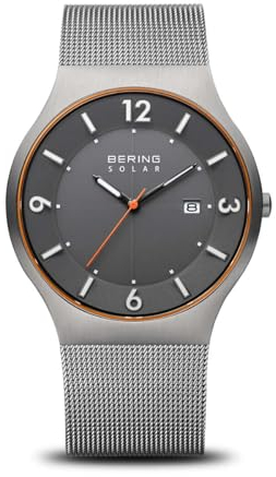 BERING Herren Uhr Solar Movement - Solar Collection mit Edelstahl und Saphirglas 14440-073-A