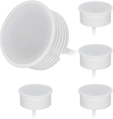 HCFEI 5x LED Modul GU10 Flach 230V 5W extra flach 22mm Dimmbar, Passend für alle Standard Einbauleuchten, Warmweiß 2700K, 120°Abstrahlwinkel