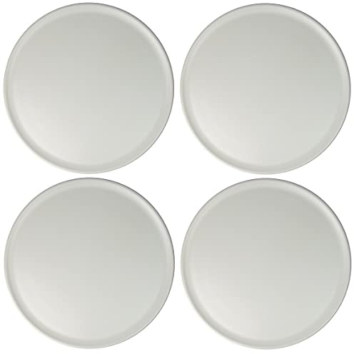 4er Set - „Cosy & Trendy“ XXL Pizzateller Ø 32,5cm aus Porzellan in mattweiß - spülmaschinengeeignet und pflegeleicht