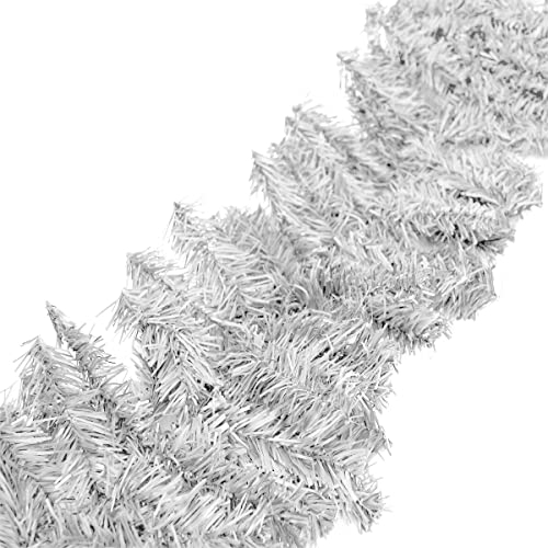 Tannengirlande Weihnachtsgirlande Girlande 5m 500cm P-14585 weiß