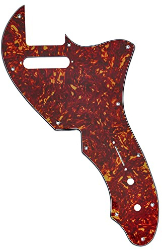 Musiclily Pro 11 Löcher Gitarre Schlagbrett 4-lagig Vintage Tortoise | für USA Fender 69 Tele Thinline Style E-Gitarre