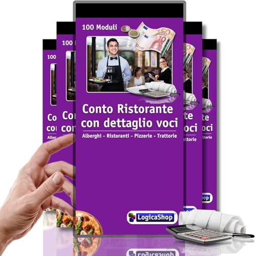 LogicaShop ® Restaurangordningsblock med detaljer – Pizzeria Trattoria-kvitto (5)