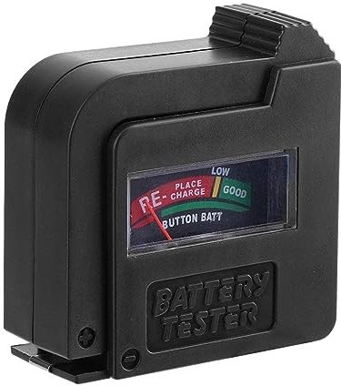 DELURA Battery Tester Checker Handheld Lightweight Universal Battery Voltage Tester Monitor For 1.5V/AA/AAA/9V Button Cell Easy to Use