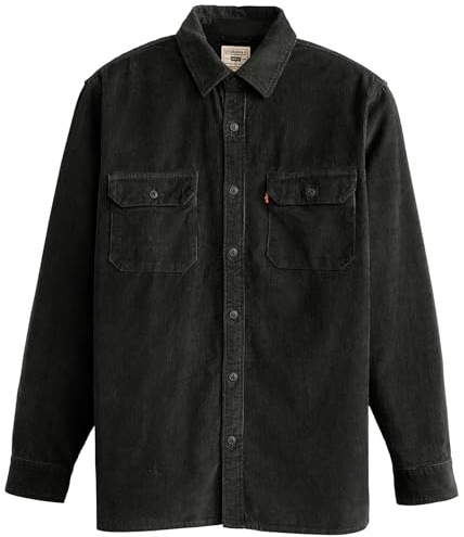 Levi's Jackson Worker Chemise à Bouton Bas Homme, Jet Black, XL