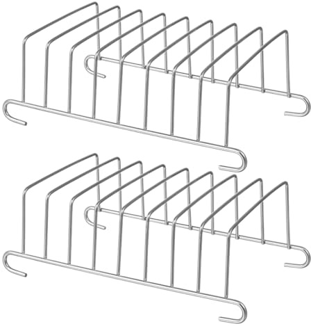 VINTORKY Cooking Racks 2-Pack Stainless Steel Air Fryer Bread Rack Accessories for Oven Roasting Baking Cooling Compatible with Kitchen Steamers