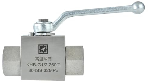 KHB Innengewinde Hochtemperatur-Kugelhahn, Korrosion, Hochdruck-Hydraulik-Kugelhahn, 1 Stück (Size : 3/4)