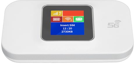 PUSOKEI Mobiler 4G LTE WLAN Hotspot, Entsperrter 4G Modemrouter mit Micro SIM Kartensteckplatz, Tragbares WLAN für Reisen, 150 Mbit/s Geschwindigkeit, Anschluss von Bis zu 10 Geräten