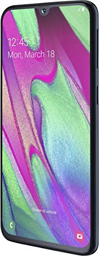 SAMSUNG Galaxy A40 - Smartphone Portable débloqué 4G (Ecran: 5, 9 Pouces - 64 Go - Double Nano-SIM - Android) - Noir - Version Française (Reconditionné)