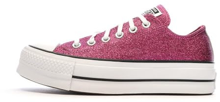 Converse A05438C Chuck Taylor Platform Sparkle Scarpe da ginnastica da donna, Fucsia, 38 EU