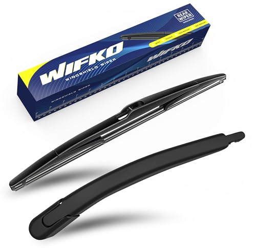 Heckwischerarm + Wischerblatt Scheibenwischer für Ford Fiesta 2009-2016 | Scheibenwischer Hinten. Heckwischer-Set mit Wischerarm und Ersatzblatt. Heckscheibenwischer, Set für Heckwischer