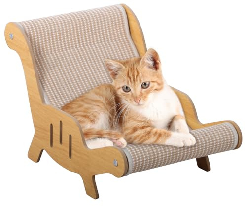DGBAOBEI Sisal Cat Bed All-in-One Scratching & Nap Haven for Cats,Clawing&Sleeping 2 in 1 Cat Sofa Bed