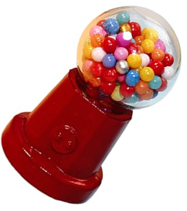 Mini distributore di caramelle per macchina giocattolo – Mini dispenser di gumball – Decorare il venditore di caramelle per bambini | Sweet Toy Display, accessorio colorato, tavolo