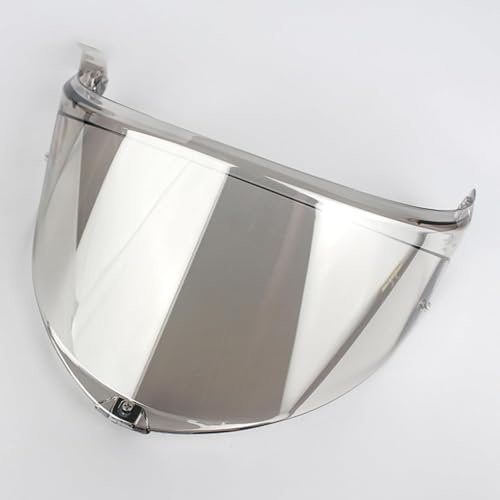 Yofab Visiere Casque Moto pour AGV K6 K6S, Casque Moto Pare-Vent Casque Lentille, Remplacement de Visière de Lentille de Casque de Bouclier de Vent de Moto,C Aurora Silver