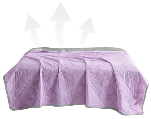 Genérico Manta refrescante para Sudores nocturnos, sábanas refrescantes Ligeras, Manta de Hielo Transpirable para Dormir en Verano, artículos Esenciales de Viaje