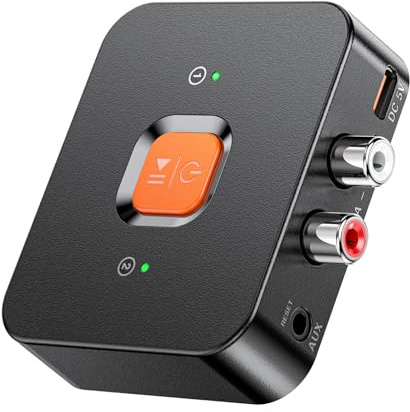Récepteur audio Bluetooth 6.0 pour système audio, adaptateur récepteur sans fil RCA/AUX multi-interface