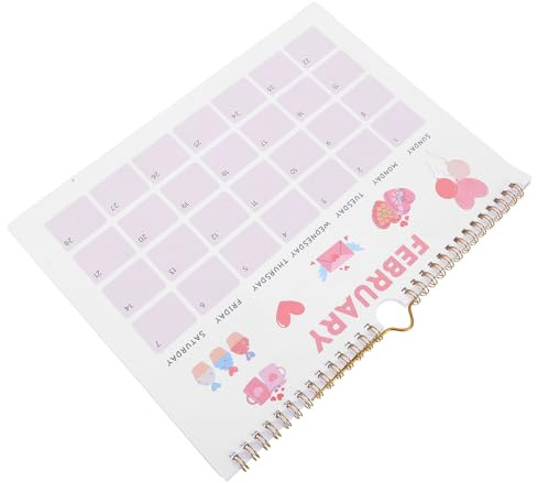 Wandkalender 2026, Wochenplaner zum Aufhängen mit Stabiler Spiralbindung, übersichtlichem Layout, Monatsplaner für Zuhause, Büro, Küche, Schule, praktischer Familienplanungskalende