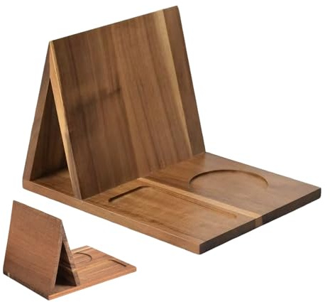 Buchhalter aus Holz – -Design, Tassenschlitz, Lese-Halter mit Handyschlitz, Nachttisch-Bücherständer, Organizer, Heimdekoration, Display-Details, Bücherhalter für Wohnzimmer, Schule, Nachttisch