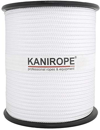 Kanirope® PP Seil Polypropylenseil MULTIBRAID 3mm 100m Farbe Weiß (0100) 16x geflochten