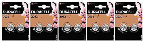 DURACELL Lot de 10 Piles CR2032 au Lithium
